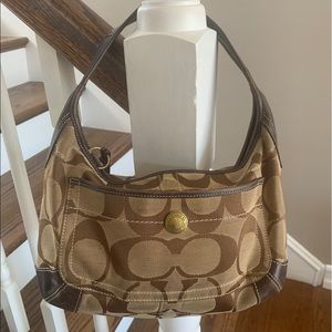 Coach canvas shoulder bag